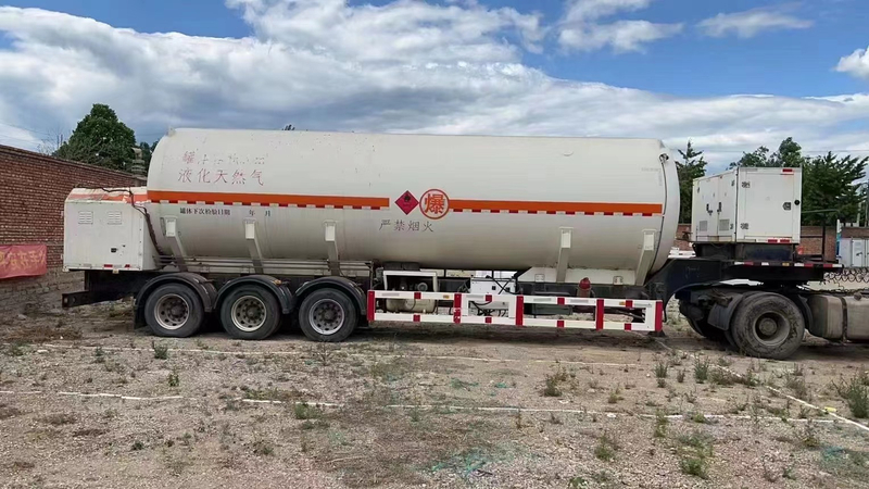 40ft cng أنبوب مقطورة خزان أنبوب انزلاق مقطورة CNG خزان الغاز الطبيعي